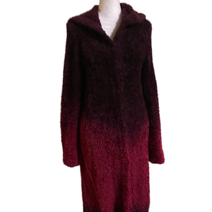 Chic Hooded Gradient Cardigan